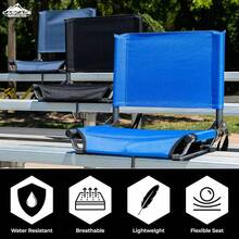Cascade Mountain Tech Asiento de Estadio Plegable para Bancos y blanqueadores con Correa para el Hombro - Marino - Ver 10