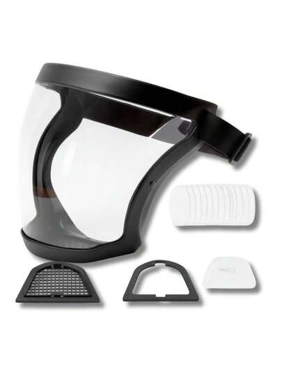 Máscara Protetora Facial Para Roçadeira e Jardinagem + 10 Filtros