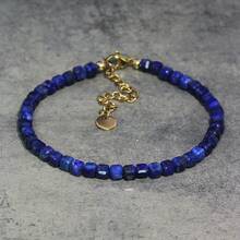 1 pieza Pulsera ajustable con cuentas cuadradas de piedra natural estilo bohemio para mujeres. Una opción de regalo maravillosa, perfecta para el uso diario durante todas las estaciones, y un accesorio versátil y esencial que brilla durante las salidas al aire libre y las sesiones de fotos, complementando sin esfuerzo cualquier atuendo.