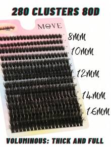 560PCS 60D/80D Curl Natural Lash Clusters – 0.31inch–0.63inch Wispy Individual Eyelash Extensions, Faux Mink Fluffy Cluster Lashes, Soft & Lightweight Reusable False Eyelashes, DIY Lash Kit For Everyday Wear, Party, Wedding, Christmas, Valentine's, Halloween, Thanksgiving & Birthday Gifts, Beginner-Friendly & Quick 3s Application - Hồng - Xem 3