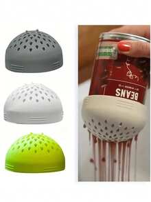 1 pezzo/2 pezzi Filtro in silicone per lattine, colino multifunzionale mini, scolapasta per lattine, colino multifunzionale per lattine, mini setaccio da cucina, scolapasta in silicone portatile, accessori da cucina per la casa, decorazioni per Ognissanti, regalo di Natale - Multicolore - Visualizzare 12
