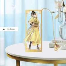 1pc Unrestrainedl Wrap-Around Metal Bookmark, Anime Character Bookmark, Home Decor, Wei Wuxian, Lan Wangji, Ling, Wen Ning, Multiple Anime Character Exquisite Bookmarks, Gift - Multicolor - View 12