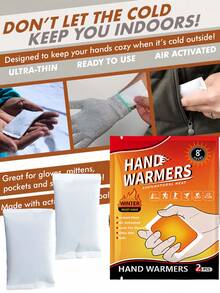 Natural Hand Warmers Are Easy To Activate. Portable Hand Warmers, Foot Warmers And Body Large Hand And Body Warmers Are Super Long-Lasting - Easy, - Air-Activated, Suitable For The Body. Hands & Toes - Odorless Warm - Exercise Big Hands