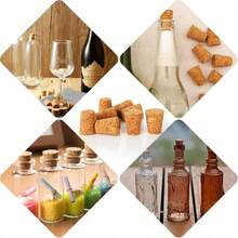 5/10 Pieces Small Cork Stoppers Mini Tapered Cork Plugs Glass Bottles Tops For DIY Craft Projects