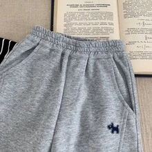 男童运动裤，2025新款秋季休闲童筒裤，时尚长裤 - 淺灰色 - 查看 3