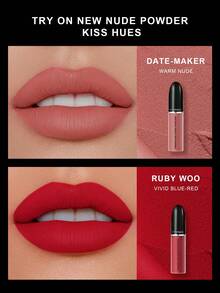 M.A.C Powder Kiss Liquid Lipcolour-996 Date-Maker(Warm Nude)5ml - #996 DATE-mAKER - View 9