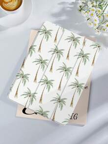 Funda protectora para tableta con patrón de árbol de coco, compatible con iPad 9.7/10.2/10.5/10.9/12.9/Pro 11, 10a generación, compatible con Samsung Galaxy Tab S6 Lite 10.4 pulgadas, compatible con Kindle Paperwhite 12a generación 2024, Kindle 2022 (11a generación), suave anti caída, soporte inteligente/activación/suspensión automática. Cubierta protectora con patrón de plantas.