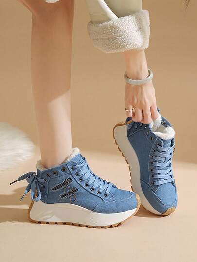 【厚底增高系列】2025春夏新款女6cm增高休闲小白鞋舒适运动鞋适合矮个子女性运动风格