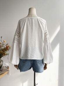 Rusttydustty Camicia casual a maniche lunghe di dimensioni standard per le donne, adatta per vacanze boho, Pasqua, spiaggia, festival musicali alle Hawaii, vacanze tropicali