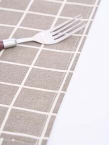 1/2pcs Plaid Microwave Dust Cover, Minimalist Design With Tassel, Kitchen Appliance Dust Proof Cover, Suitable For Air Fryer, Oven, All Seasons