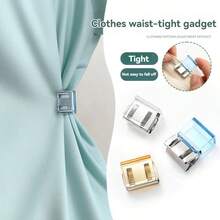 2/4/8/12/20/30pcs Shorten The Pants Legs With Invisible Fixing Clips, Prevent Dragging At The Bottom Of The Pants Legs, Hide The Buckle Leg Closure Device Without Seams, Prevent Pants Legs From Dragging The Floor, Suitable For Jeans And Pants, Waterproof, Portable