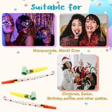 50/30/20/10 Pcs Colorful Party Whistles, Holiday Party Decorations, Colorful Blower Sound Props, Random Colors, Party Event Gifts, Birthday Party, Wedding Gifts, Halloween, Christmas, Back To School Season, Birthday Gifts,Event Atmosphere Creation Tools