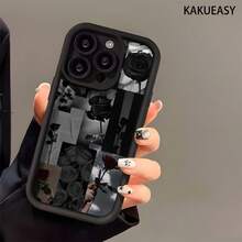 Funda de teléfono a prueba de golpes, diseño elegante de rosa negra para iPhone 16 Pro Max, compatible con los modelos 16, 15 Pro, 14 Plus, 13, 12 Pro, 11 Pro Max, X y XS Max. Esta funda de TPU ofrece protección contra caídas y suciedad. Funda de Teléfono Ligera, Ajustada y Resistente a Impactos - 1 pieza - Ver 7