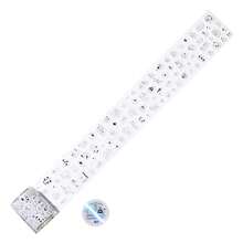 1 rolo de fita washi de cobre, série Cute Line para salas de observação, adequada para presentes, escritório, casa, marcação, etiquetas, sala de aula, brinquedos de entretenimento, agenda de estudantes, adesivos criativos vintage para decoração faça você mesmo