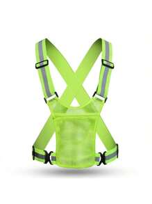 Sports Reflective Vest High Visibility Safety Jacket Suitable For Night Cycling Running Jogging Riding Motorcycle Outdoor Sports Vest With Adjustable Waist / Shoulder - Multicolor - View 9