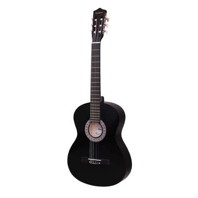 Classical Guitar Kit 4/4 Full Size 39 Inch And 1/2 Size 30 Inch Acoustic Guitar Beginners Adult Kid Student Boy Girl ChildStarter Bundle With Waterproof Bag Strap Tuner Wipe Capo Picks&6 Extra Strings