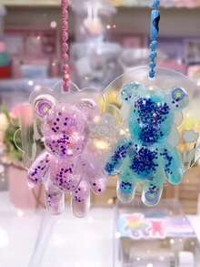 Kawaii Creative DIY Epoxy Resin Casting Mold Set, Including Rectangular Cylinder And Other Molds, Sitting Bear Cub, Earring Pendant Full Plate Mold, Cat Bear Paw Mold