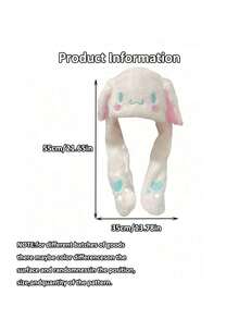 Sanrio Sanrio Cinnamoroll Hat,Cinnamoroll Hat Floppy Ears,Cinnamon Roll Hat,Cinnamoroll Hat Moving Ears,Hello Kitty Hat,Kuromi Hat,Kuromi Beanie,Bunny Hat,Moving Ear Hat