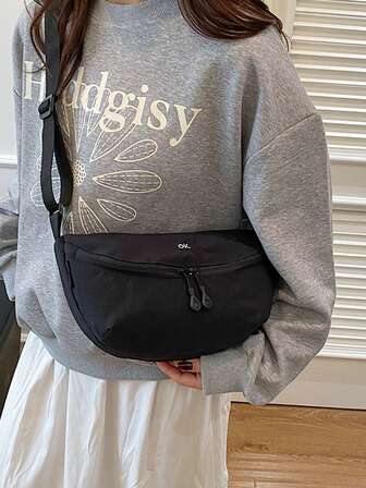 Unisex Casual Sports Chest Bag, Lightweight One Shoulder Crossbody Bag, Suitable For Daily Work And Outdoor Activities