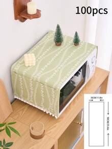 1 件橙色条纹花卉印花微波炉防尘罩，复古乡村风格厨房电器防尘罩，适合日常使用、节日、厨房用具、小家电、空气炸锅、烤箱，四季皆宜 - 彩色 - 查看 15