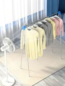 1pc 13-28 Inch Adjustable Foldable Metal Clothes Hanger - Stainless Steel, Portable For Home, Laundry, Camping And Travel, Camping Gear / Modern Hanger Design / Sturdy Metal Clothes Rack - Multicolor - View 6