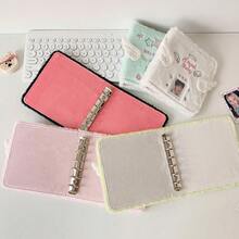 INS原创天使活页收纳相册A7可爱毛绒相册偶像粉丝卡册 - 彩色 - 查看 8