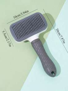 1 Pieza Peine de masaje y limpieza de pelo de perro y gato, peinado rápido, eliminación automática de cabello con un solo clic, peine de masaje para mascotas, limpieza de pelo cómoda, gatos y perros aman ser peinados y limpiados, alivia el estrés y mejora la salud del pelaje