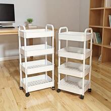 5 层/4 层/3 层 2 层轻质 PP 材质储物车,带 360° 旋转轮和滑动搁板 - 白色/黑色重型滚动储物架,适用于浴室、卧室、厨房、梳妆台 - 多功能搁架单元,易于使用(部分配件颜色随机) - 彩色 - 查看 5