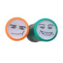 随机颜色印章盒 - 可爱有趣的黑色墨水印章 - 趣味印章 - 适合日常办公使用，可用作标签和指示印章 - 彩色 - 查看 15