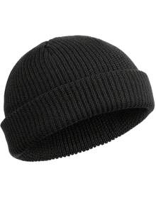 3 Pieces Beanie Watch Hat Roll-Up Edge Skullcap Fisherman Beanie For Women Men Watch Hat Roll Up Edge Skullcap Fisherman Beanie Unisex