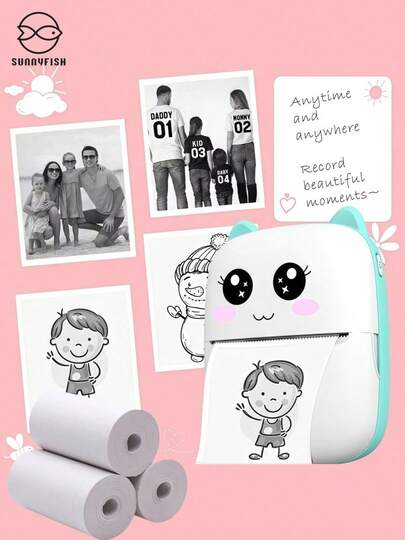 Bobina Etiqueta Térmica Adesiva 57x30mm Branco Rolo Para Mini Impressora Portátil a Prova De Água