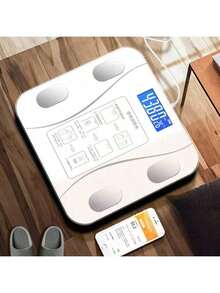USB Bluetooth Bioimpedance Scale Body Measurement Via App Up To 140kg Weight Small Domestic Scale - LYDZC-battery-random Color - View 5