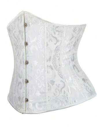 1pc Women's Jacquard Corset, Bust Lifting, Waist Cinching, Suitable For Halloween, Banquet Halloween Costume