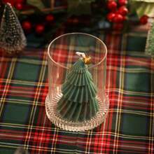 1 pieza/1 set Vela de Navidad, Vela de Aromaterapia, Vela con forma de árbol de Navidad, para decoración navideña, decoración del hogar, fiesta, regalo ideal, decoración navideña, decoración de habitación, boda romántica, cena a la luz de las velas, fiesta de cumpleaños, cena de fiesta, decoración de mesa familiar, regalos de Navidad