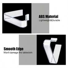 36pcs Plastic Tablecloth Clips Transparent Picnic Tablecloth Clips For Outdoor Tables Large Table Cloth Holder Table Cover Clips For Christmas Home Wedding Party Indoor Outdoor Camping 2 Sizes