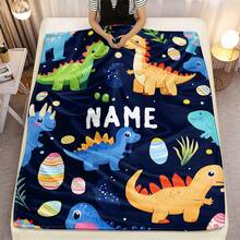 Customized Blankets & Flannel Personalized  Name  Blankets,  Cartoon Pattern Design, Personalized Soft And Comfortable Blankets, Customized Special Name As Birthday Gifts, Family, Wedding, Souvenir Customized Blankets, Blankets Suitable For All Seasons, Washable, Machine Washable, Lightweight, Breathable, Comfortable, Warm, Comfortable Customization, Unique, 280gsm For Him, Her Personalized Ideal Gifts For Her, Him, Family, Boyfriend, Girlfriend, Father, Family, Mother, Lover,  Daughter,   Son,  Grandfather,    Grandmother, Friend, Classmate, Pet.  Perfect Nap, Camping, Travel, Home, Daily Life, Office Decoration, Birthday, Anniversary, Valentine's Day, Thanksgiving, Christmas, Halloween, Mother's Day, Father's Day, Wedding, New Year Gifts,Sofa,Bed,Car,Bedroom,Living Room,Office,  Outdoor Camping, Beach,Wall Decoration Ships - 多色2 - 查看 1