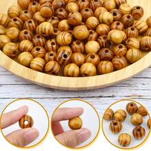 30入組自然幾何多邊形木珠，空心隔珠，獨特DIY珠寶製作配件，適用於裝飾項鍊/手鐲、手工藝品、禮品、配件材料，大小為10-20mm