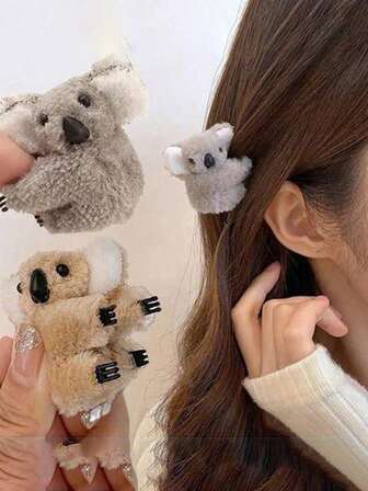 Mini 3D Koala/Sloth Hair Clips, Suitable For Daily Wear, Home Decor, Holiday Gifts, Party Favors, Birthday Gifts, Back To School Gifts