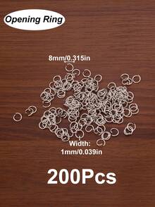 100-200Pcs/Lot 3mm 4mm 5mm 6mm 7mm 8mm Stainless Steel Open Jump Rings Connectors For DIY Jewelry Making Supplies Earrings Bracelets Necklaces Accessories - Open Ring - View 20