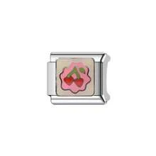 1/5/10pcs Fashionable Cherry Animal Ball Element Stainless Steel Modular Beads, DIY Bracelet Necklace Ring Anklet, Stylish Delicate Cute Italian Modular, Ideal Gift Choice (The Product Is A Single Accessory, Not Pre-Assembled)