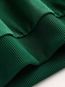 Girls' Clothes Children's Green Hooded Sweatshirt With Stained Glass Style Fox Print, Cute And Fashionable, Suitable For Leisure Sports, Parties - Green - View 9