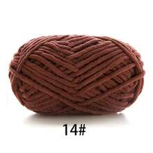 1pc Velvet Soft Yarn, Approx. 50g/Pc, 60m/Pc, Handmade DIY Medium Thick Knitting Yarn, Fluffy Polyester Soft Knitting Yarn, Suitable For DIY Crafts, Knitting And Crocheting Scarves, Hats, Shoes, Bags, Pads, Dolls, Blankets, Slippers, Handmade Crochet Projects (Random Packaging)