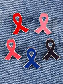 10 件乳腺癌宣传丝带别针徽章 - 银背合金胸针，适用于健康慈善活动、筹款、宣传活动和个人支持 - 展示您的团结和同情心万圣节万圣节配饰教师节 - 胸針 - 查看 7
