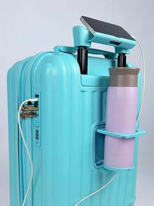 ANAC Standard Travel Carry-On Suitcase 10kg ABS Resistant | Double 360° Wheels Built-In Padlock USB Input Expandable Zipper Anti-Theft - 藍色 - 查看 5