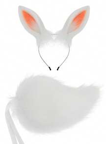 Sexy Rabbit Costume Accessories Set, Cute Plush Cosplay Outfit For Party, Stage Performance, Intimate Prop Set - Multicolor - View 10