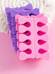 20/10/2 件粉色指甲分指器，柔软海绵脚趾分指器，修脚，脚趾手指分隔器，适用于女士男士美甲修脚美甲，泡沫脚趾分指器，专业美甲手指脚海绵垫，适用于指甲油、美甲用品、美甲工具、美甲工具、指甲、按压指甲的美甲工具 - 彩色 - 查看 2