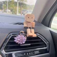 Boneco de madeira feito à mão que balança para homens - Boneco de ação com cabeça de boneca e olhos expressivos e rosto sorridente | Decoração moderna para mesa e painel de carro, Fidget engraçado para escritório, caverna masculina ou mesa - Presente criativo para homens, Construção em madeira, Design compacto e portátil, Mecanismo de cabeça giratória suave, Acessório de mesa divertido, Ideia de presente para homens, Feito à mão em madeira, Decoração de escritório, Decoração peculiar