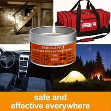 1pc/2pcs/4pcs/6pcs Outdoor Camping Survival Emergency Candles, 24-Hour Burn Time, Smokeless, Vegetable Soy Wax, Suitable For Power Outage, Camping, Earthquake, Disaster Relief, Birthday Party - Multicolor - View 6