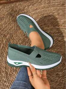 Women's Breathable Mesh Casual Sneakers, Soft, Elastic And Lightweight, Perfect Daily Companion