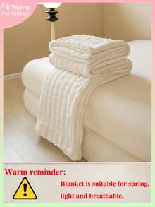 1 pieza Manta reversible suave y esponjosa de felpa de burbujas y sherpa, disponible en varios colores, decoración del hogar minimalista y de moda, adecuada para dormitorio, dormitorio de niños/niñas, siesta en el sofá, siesta en la oficina, regalo perfecto para el Día de San Valentín, lavable a máquina